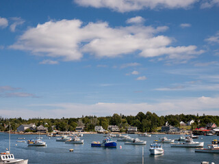 Lobster and fishing boats, Bass Harbor, Maine