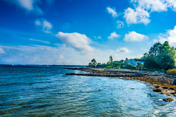 Entrance, Padanaram Harbor, Dartmouth, Massachusetts