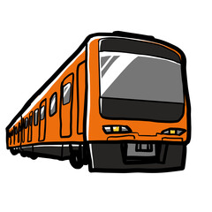 Simple and realistic train illustration