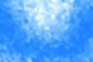 Abstract blue background in the form of frost on frozen glass. Pattern and texture for design.