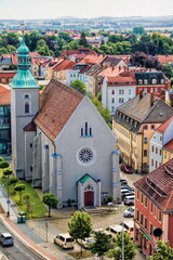 bautzen, deutschland - stadtbild mit liebfrauenkirche