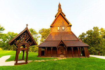 USA, Minnesota, Moorhead, Hopperstad Stave Church