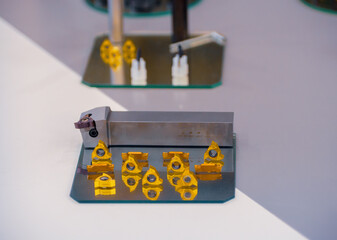 Cutter for parting and grooving channels. Tool with indexable inserts for metal working.