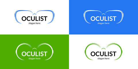 Abstract oculist logo
