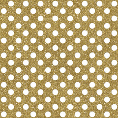 Gold Christmas Glitter Pattern Texture with Polka Dots
