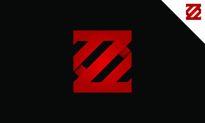 Letter ZS or SZ Logo Design Vector