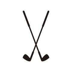 golf stick icon vector illustration design
