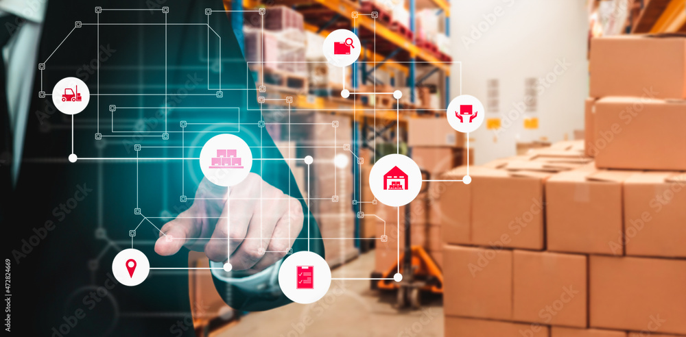 Aufkleber smart warehouse management system with innovative internet of things technology to identify package 