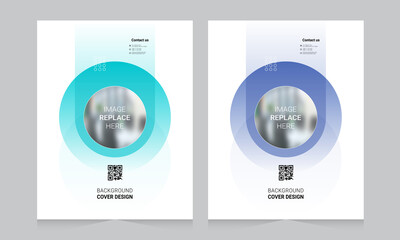 Cover design for annual report and business catalog, magazine, flyer or booklet. Brochure template layout. A4 cover vector EPS-10