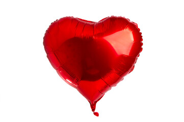 red balloon heart isolated