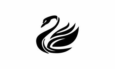 Naklejka premium Swan logo