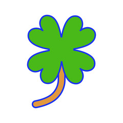 Clover leaf Vector icon which is suitable for commercial work and easily modify or edit it

