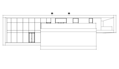 Modern house architectural drawing