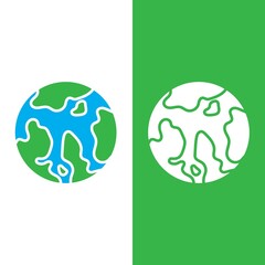 globe logo vector design template