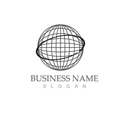 globe logo vector design template