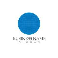globe logo vector design template