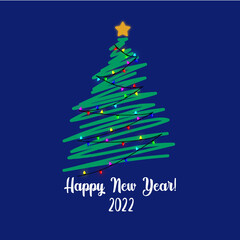 abstract christmas tree