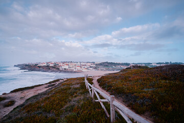 Praia das Macas. The Apple Beach. Atlantic shore of Portugal.