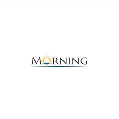 morning logo vector template sun