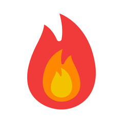 Fire flame Vector icon which is suitable for commercial work and easily modify or edit it

