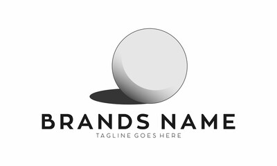 Golf ball vector logo