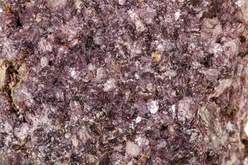 Macro of a chromium kyanite mineral stone on white background