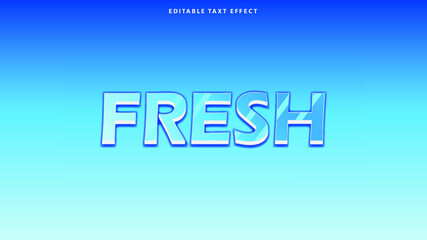 fresh text effect, editable text effect