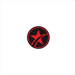 star logo vector template road