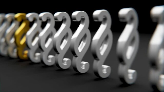 Paragraph oder Paragraphen Symbol Animation - Thema Grundrechte, Anwalt oder Kanzlei