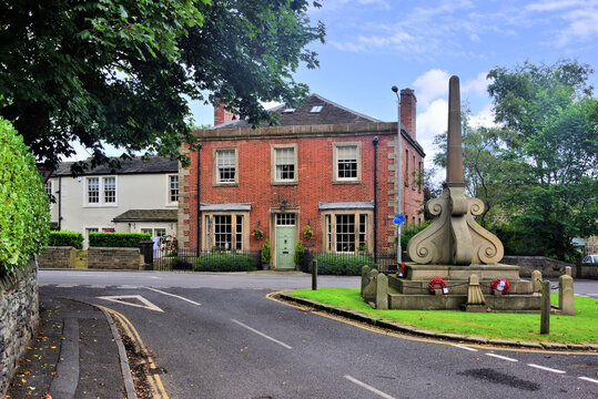 The Jebson Memorial and the Manor House at West Bretton in Barnsley, South Yorkshire.