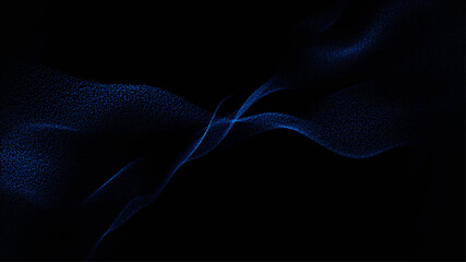 Plexus, fireworks of blue dots on a dark background