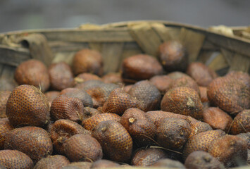 Salak, Snake fruit, Salacca zalacca is a species of palm tree family Arecaceae native to Java and...