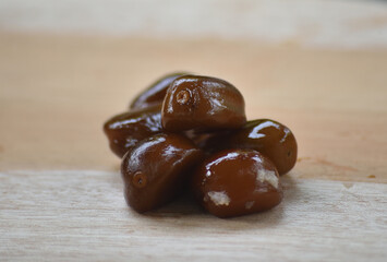 Salak, Snake fruit, Salacca zalacca is a species of palm tree family Arecaceae native to Java and Sumatra in Indonesia