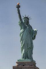Fototapeta premium New York City street photo with buildings during clear day