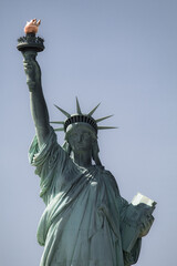 Fototapeta premium New York City street photo with buildings during clear day