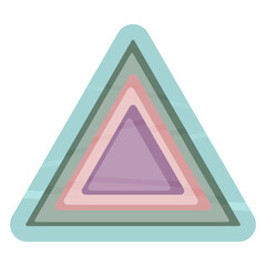 triangle pyramid vector illustration