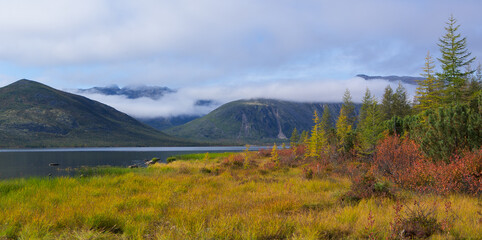 Cloud in the mountains