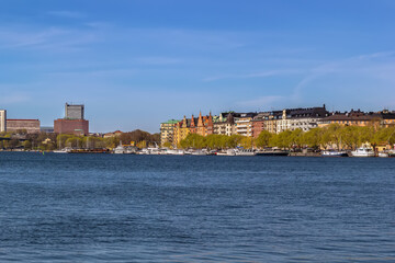 View of Norr Malarstrand, Stockholm, Sweden