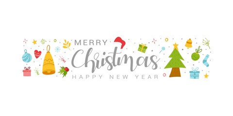 Merry Christmas. Happy New Year, 2022. Typography vector design for greeting cards, banner, gift, invitation, party, poster on a textural background celebration. 