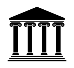 vector ancient greek architecture with columns