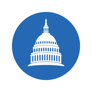 recommend clip art: vector icon of united states capitol hill building washington dc
