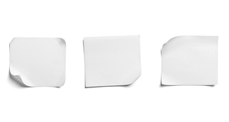 paper message note reminder adhesive sticker blank background white empty sticky tag sign office