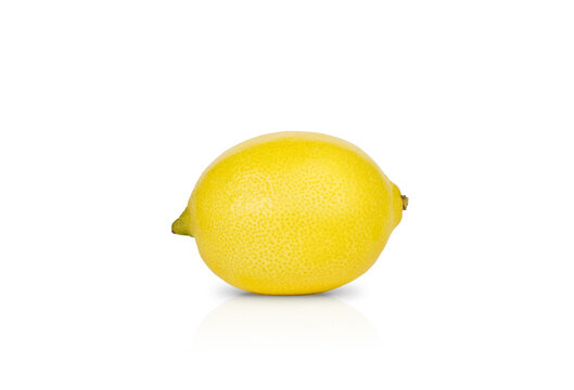 juicy lemon on a white background with shade