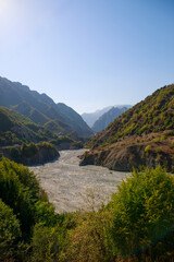 Fototapeta na wymiar Beautiful scenic photos of nature in Azerbaijan