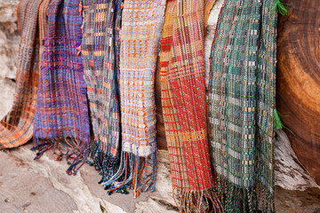 Naklejka premium Textiles. Santa Fe, New Mexico.