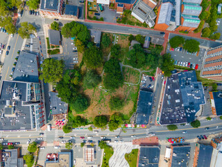 Salem Burying Point is the oldest burying ground in Salem in historic city center, Salem,...