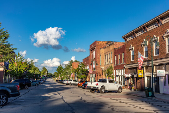 Main Street in Grand Rapids, Ohio, USA