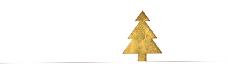 Fototapeta premium merry christmas card modern 3d minimal tree