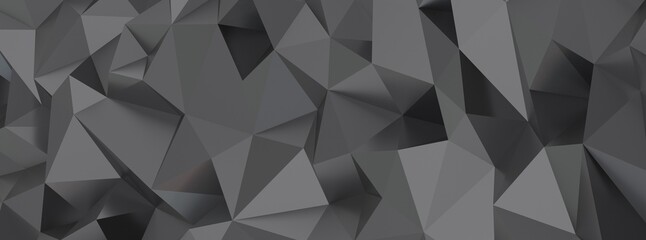 Abstract 3d rendering of triangulated surface. Contemporary background. Futuristic polygonal