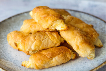 Traditional Bulgarian Cheese Phyllo Pastry Pie